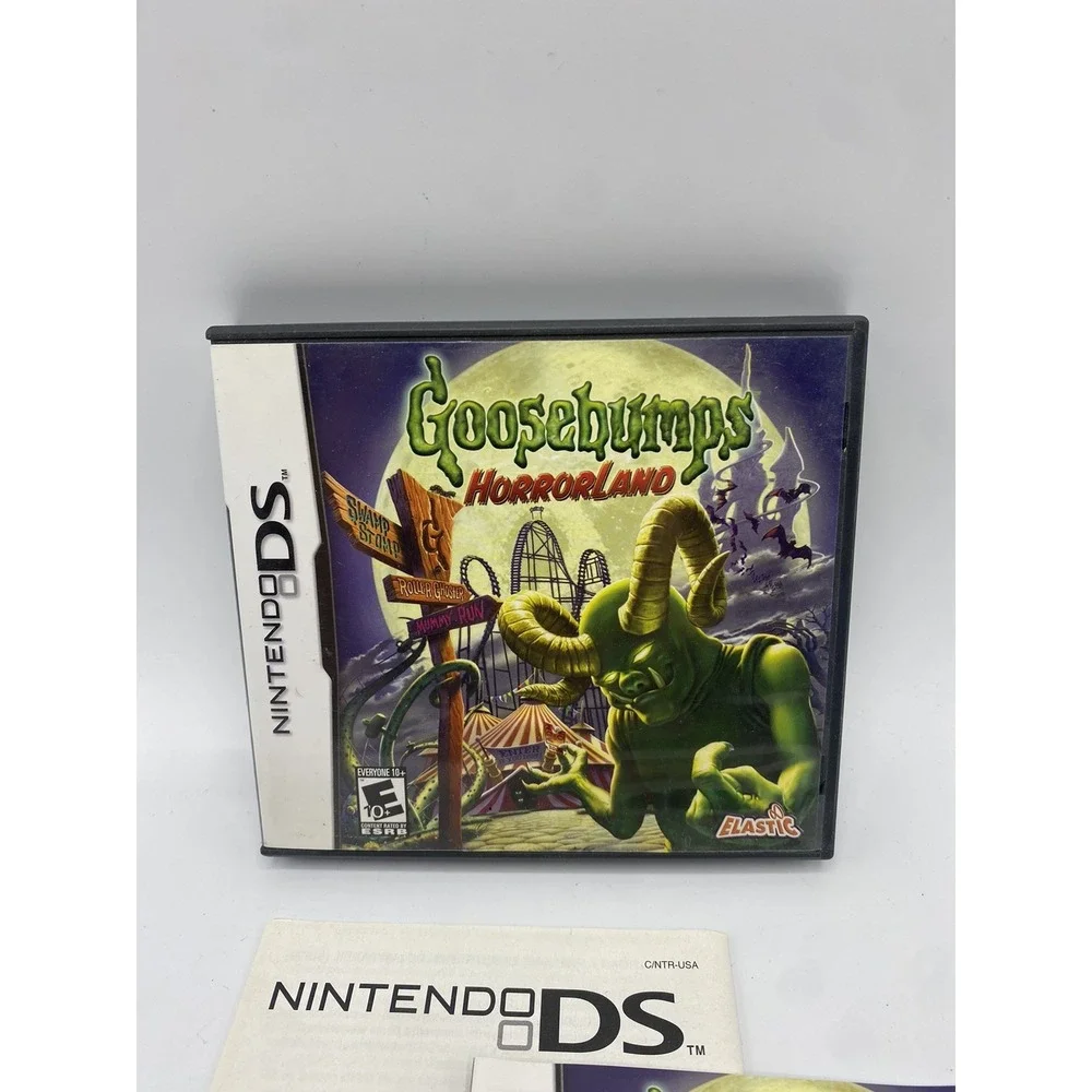 Nintendo DS Video Game Goosebumps Horrorland Tested Complete CIB Case & Manual